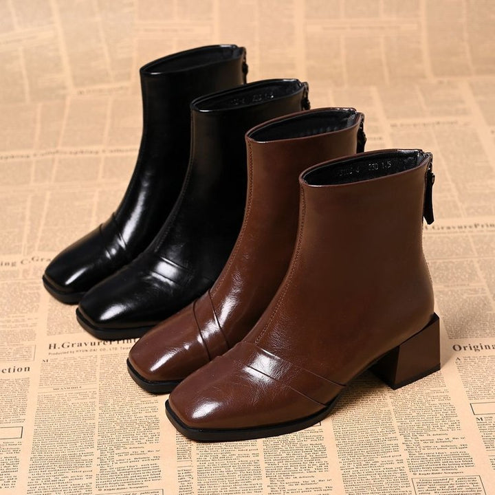 Damen Elegante Stiefeletten mit Blockabsatz Echo Archiv