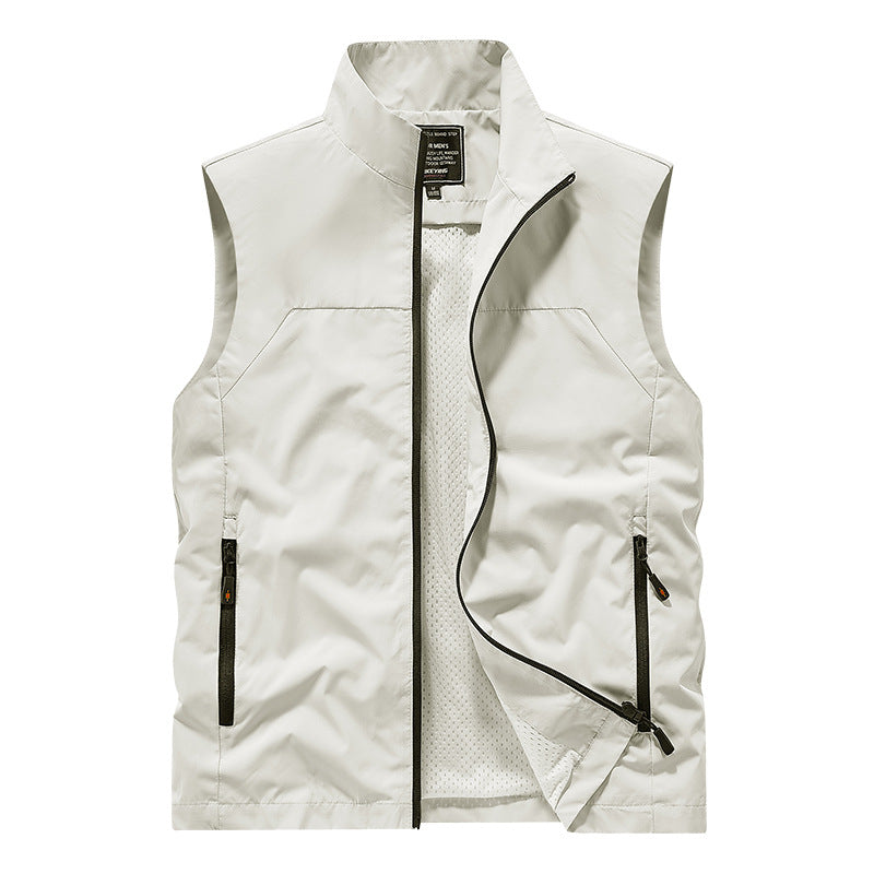 Herren Atmungsaktive Utility‑Weste mit Mesh‑Futter, wind- & wasserabweisender Außenlage & Reißverschlusstaschen Echo Archiv