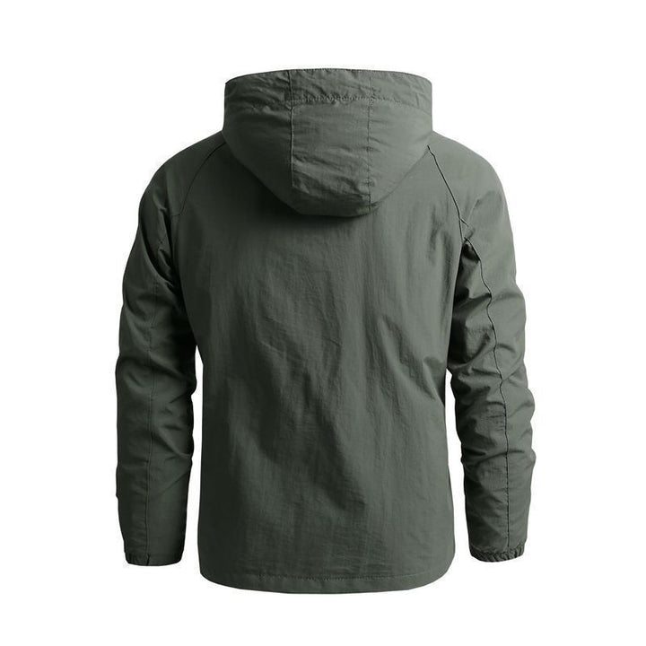 Herren nan leichte wasserabweisende Softshelljacke mit Kapuze und Brusttasche Echo Archiv