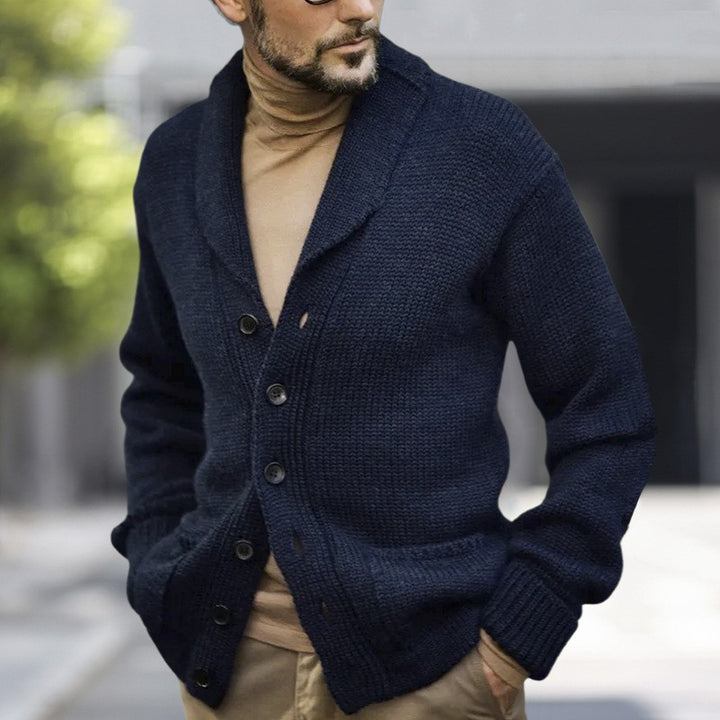 Herren kuscheliger Strickcardigan Echoarchiv
