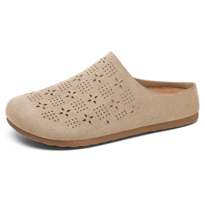 Damen nan Komfort-Mule mit Laserperforation und geformtem Memory-Fußbett Echo Archiv