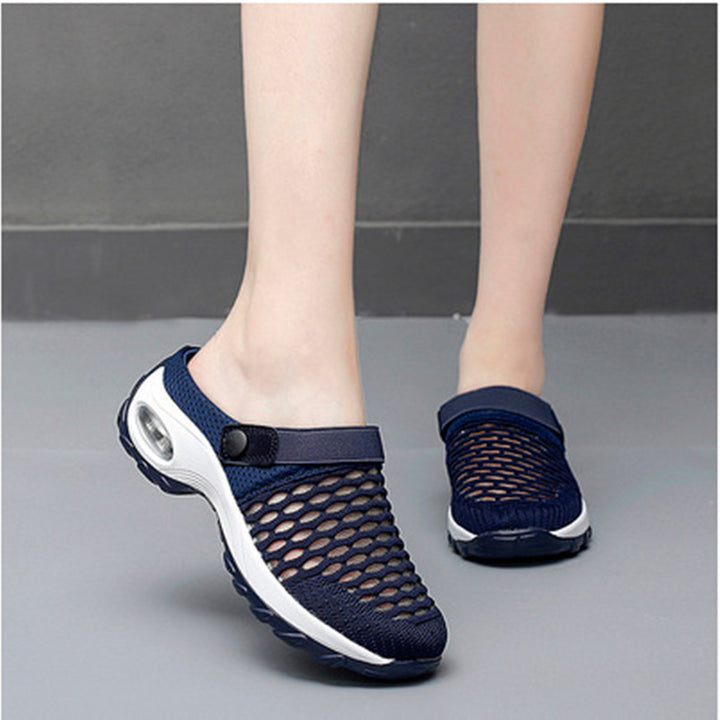 Damen  atmungsaktive Mesh-Clogs mit luftgepolsterter Dämpfungssohle und verstellbarem Fersenriemen Echo Archiv