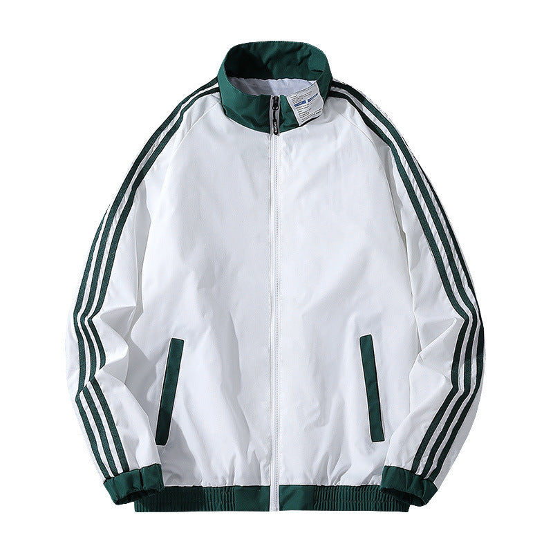 Herren Sportliche Übergangsjacke mit Reißverschluss und seitlichen Taschen Echo Archiv