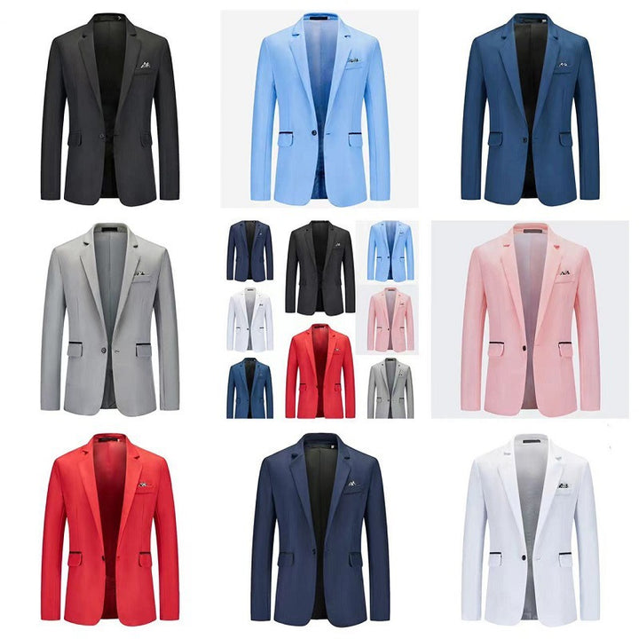 Herren eleganter Blazer mit strukturiertem Design und feinen Details Echoarchiv
