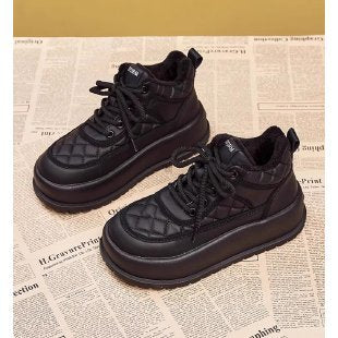 Damen Modische Plateau Sneakers mit Steppdesign Echo Archiv