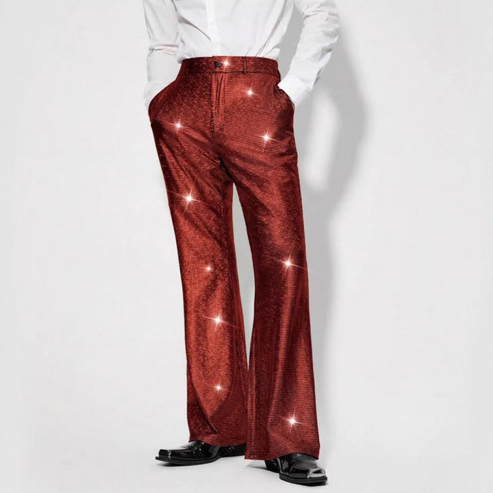 Herren Glitzernde Partypants im eleganten Schnitt Echoarchiv