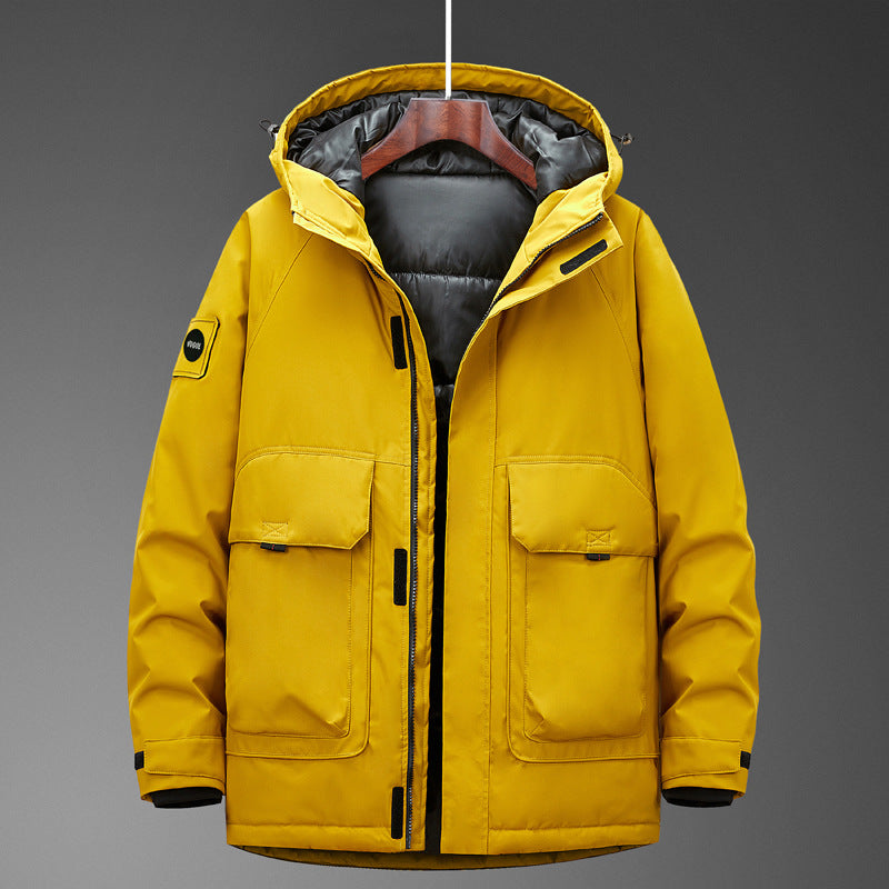 Herren Technischer Parka mit wasserdichter Softshell-Außenhülle und gesteppter Thermoisolierung Echoarchiv