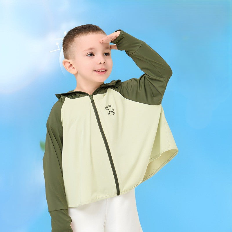 Jungen atmungsaktive Kapuzenjacke mit UV-Schutz Echo Archiv