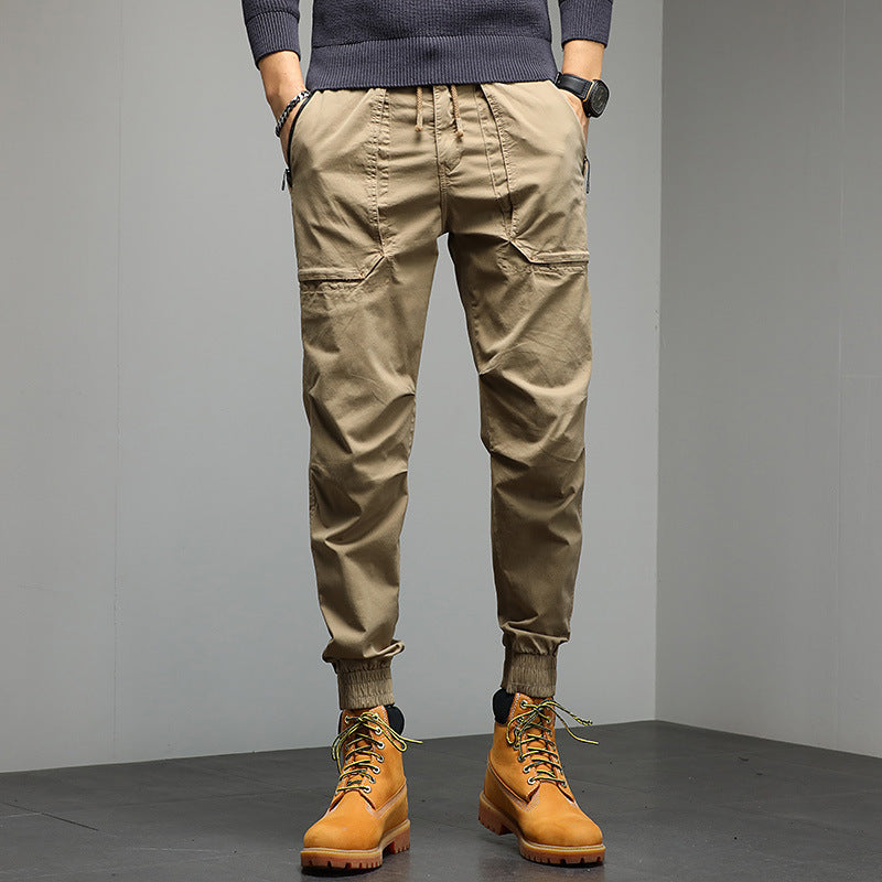 Herren Tapered Cargo-Joggerhose mit Kordelzug, elastischen Bündchen und Multifunktions‑Taschen Echo Archiv
