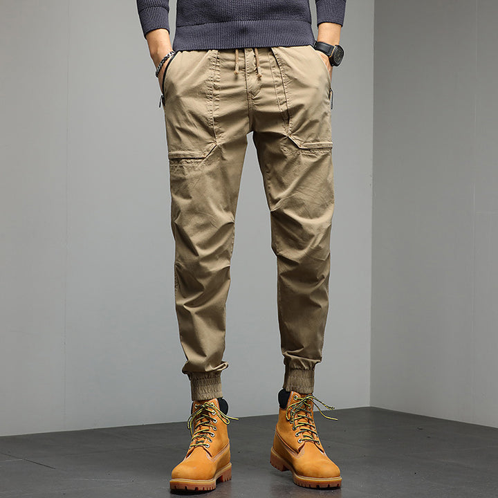 Herren Tapered Cargo-Joggerhose mit Kordelzug, elastischen Bündchen und Multifunktions‑Taschen Echo Archiv