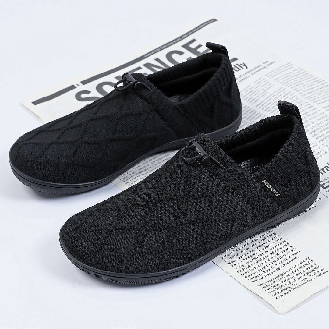 Damen nan gesteppter Strick-Slip-On mit elastischem Schlupfschaft und Kordelstopp Echo Archiv