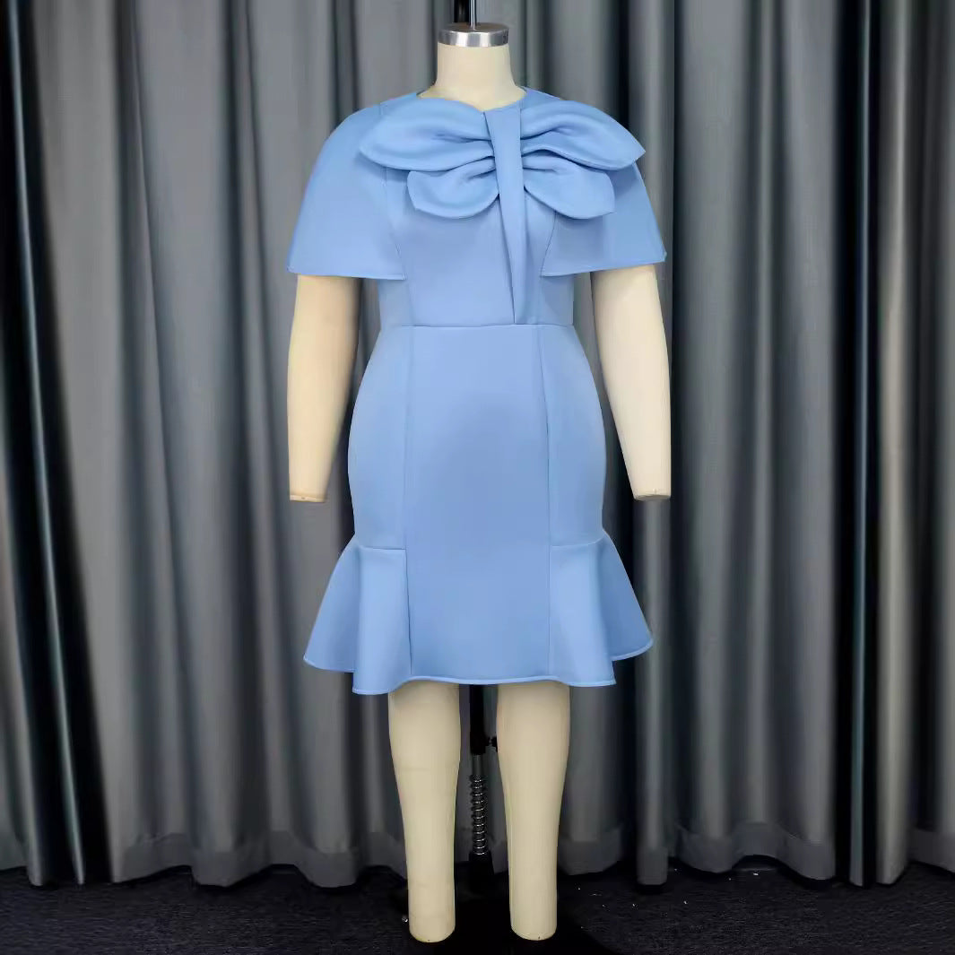Damen Elegantes Kleid mit voluminösem Schleifenakzent Echo Archiv