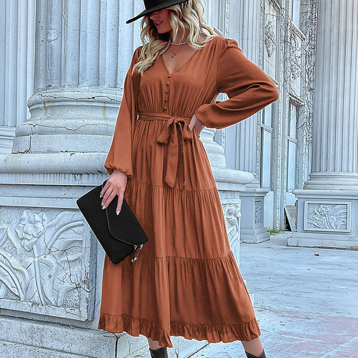 Damen Lange Bluse mit Taillengürtel Echo Archiv
