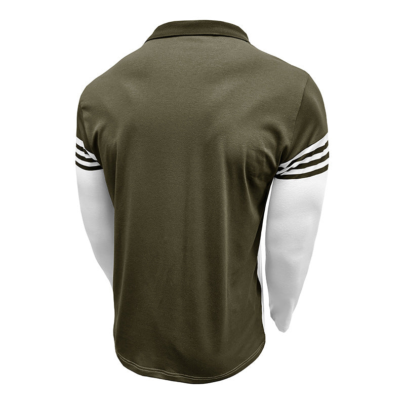 Herren Poloshirt mit modischem Streifenmix und hochwertigem Baumwollmaterial Echoarchiv
