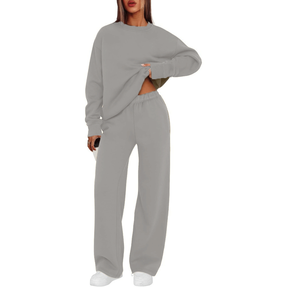 Damen nan lässiges Sweatshirt und weite Jogginghose Set Echo Archiv