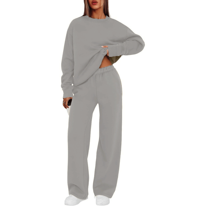 Damen nan lässiges Sweatshirt und weite Jogginghose Set Echo Archiv