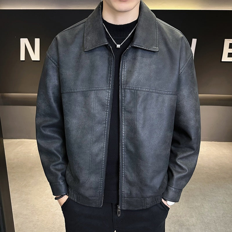 Herren Modische Jacke im Lederlook Echo Archiv
