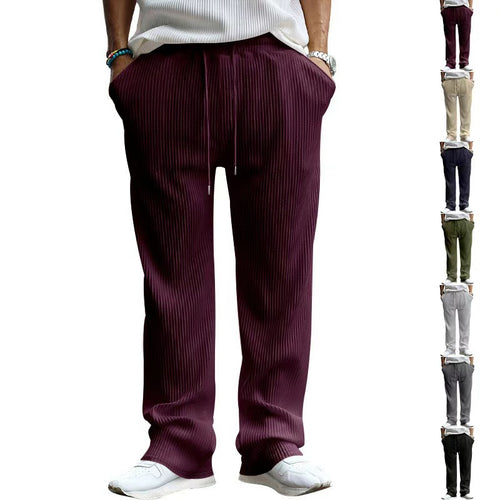 Herren modische Freizeithose mit eleganter Rippstruktur Echoarchiv