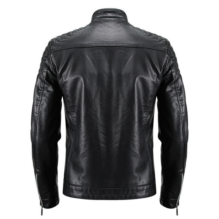 Herren Modische Kunstlederjacke mit strukturiertem Design Echo Archiv
