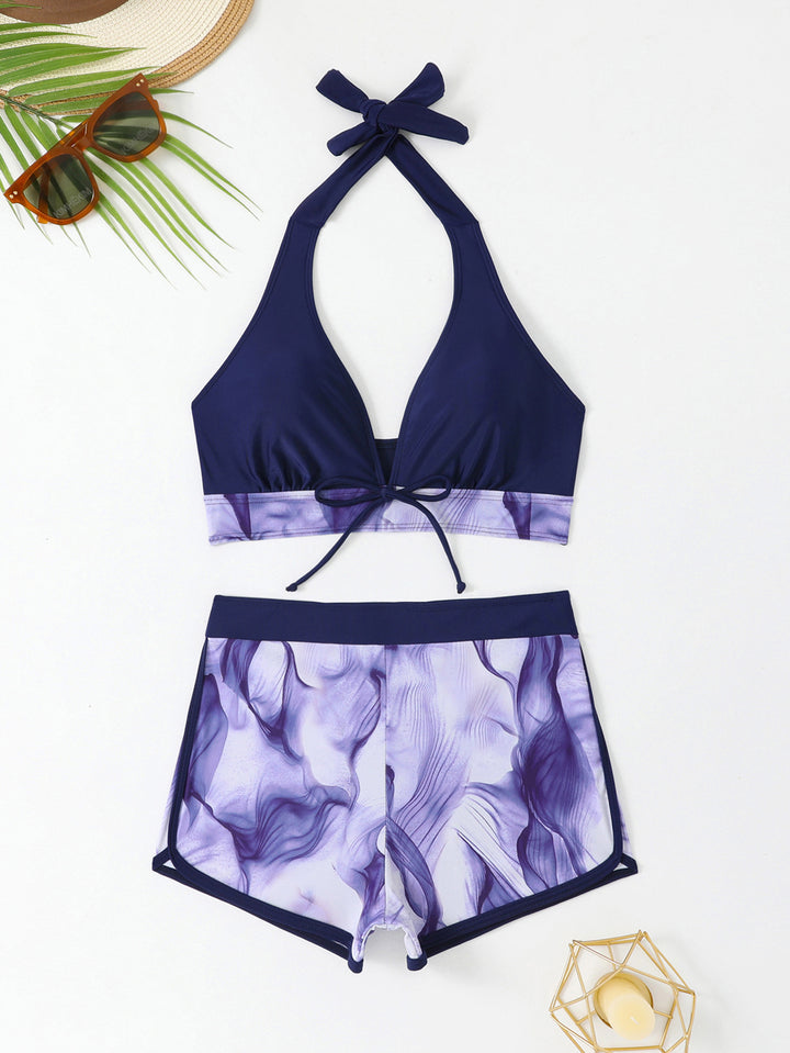 Damen Triangel-Bikini Set mit kurzer Hose Echo Archiv