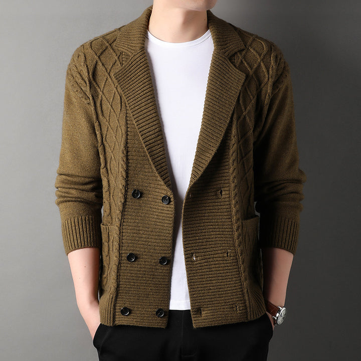 Herren Strickjacke mit doppelter Knopfleiste Echoarchiv
