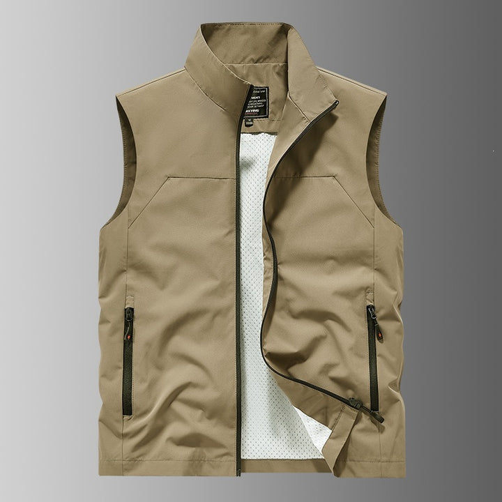 Herren Atmungsaktive Utility‑Weste mit Mesh‑Futter, wind- & wasserabweisender Außenlage & Reißverschlusstaschen Echo Archiv
