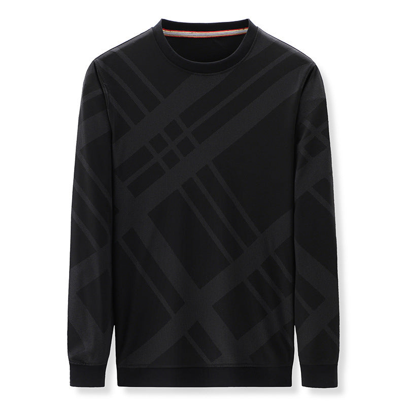 Herren atmungsaktives Langarmshirt mit modernem Karomuster Echoarchiv