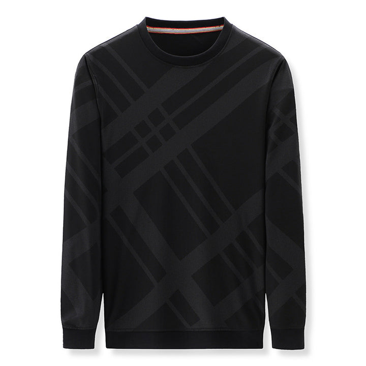 Herren atmungsaktives Langarmshirt mit modernem Karomuster Echoarchiv