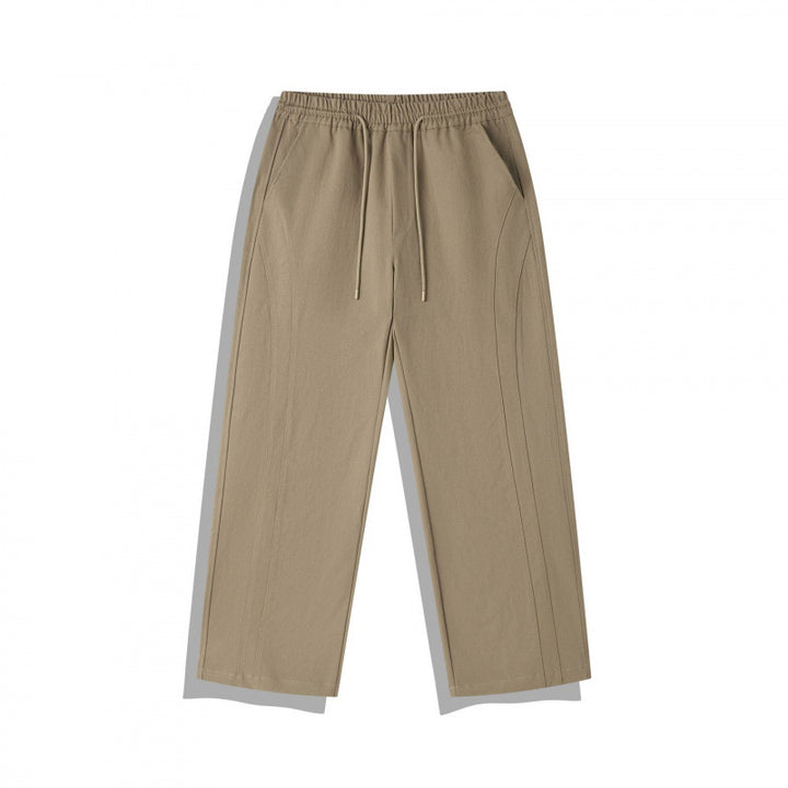 Unisex Weite Relaxed-Hose mit elastischem Bund, Tunnelzug und dekorativer Nahtführung Echo Archiv