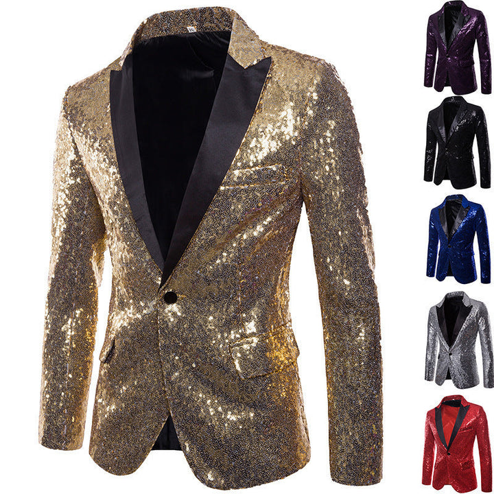 Herren Pailletten Formal Blazer Echoarchiv