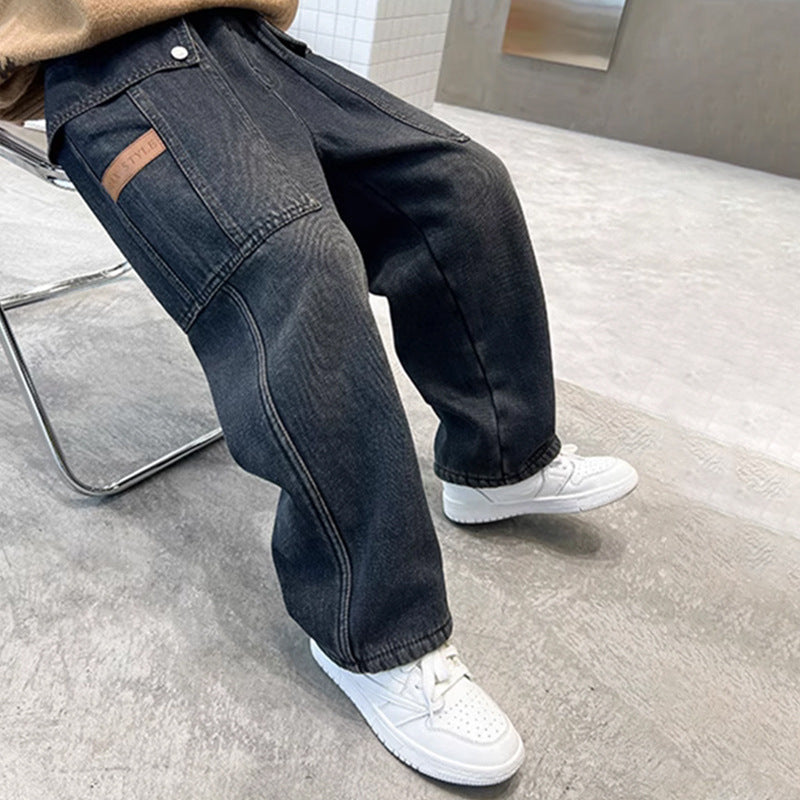 Damen lässige Cargo-Jeans im Oversized-Stil Echo Archiv