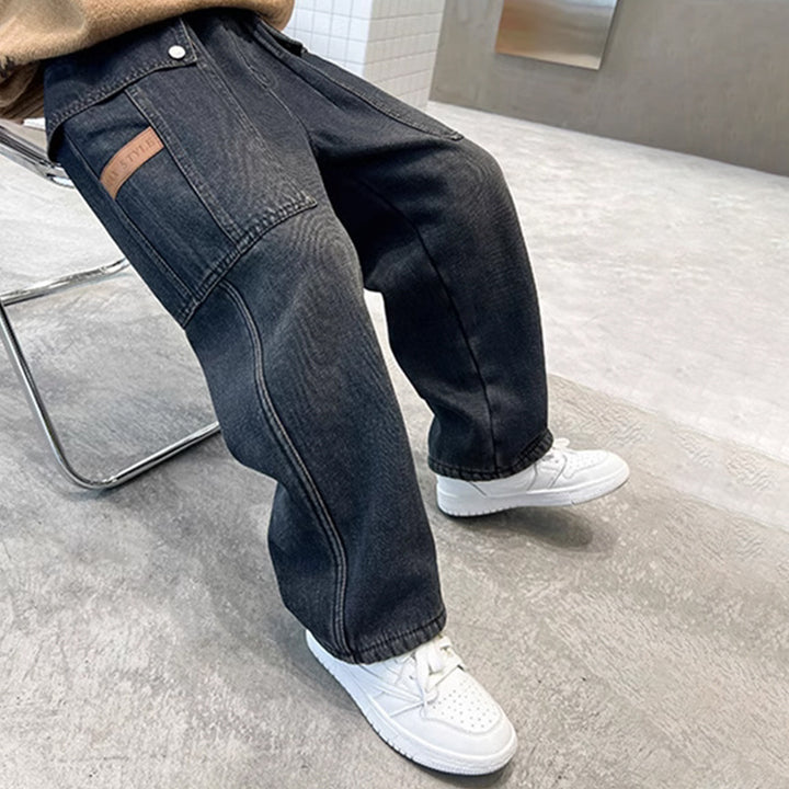 Damen lässige Cargo-Jeans im Oversized-Stil Echo Archiv