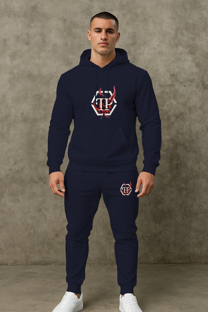 Herren Sportives Hoodie- und Jogginghose-Set Echoarchiv