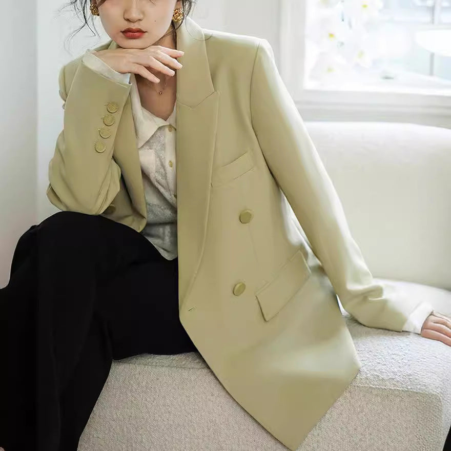 Damen Eleganter doppelter Blazer Echoarchiv
