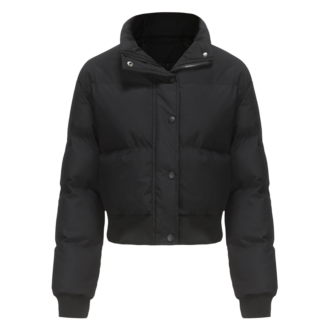 Damen nan kurze wattierte Steppjacke mit hohem Stehkragen und Rippbündchen Echo Archiv