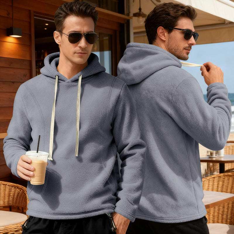 Herren Fleece-Pullover mit Kapuze Echoarchiv
