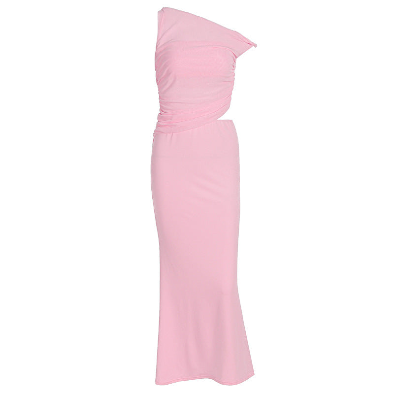 Damen Elegantes Wickelkleid mit asymmetrischem Design und Raffung Echo Archiv