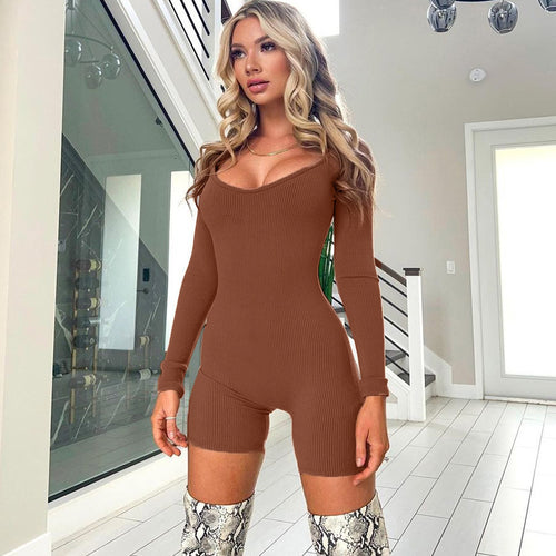 Damen Bodysuit mit langen Ärmeln und Quadrat-Ausschnitt Echo Archiv