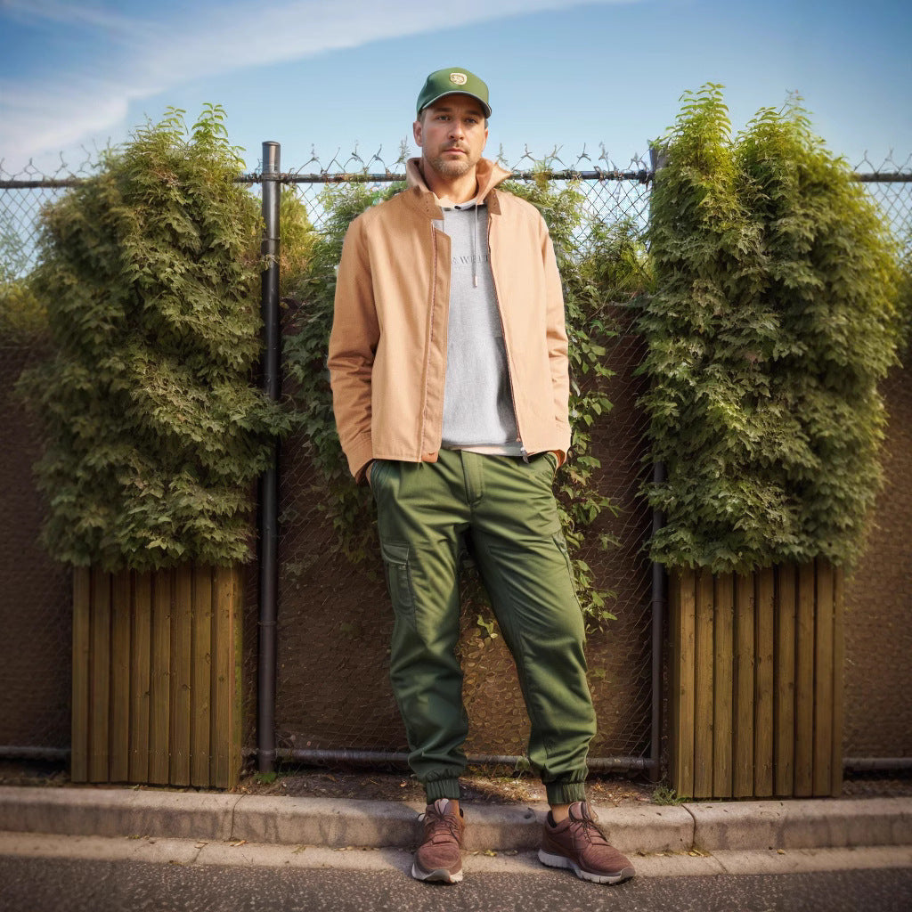 Herren moderne Übergangsjacke im minimalistischen Design Echoarchiv