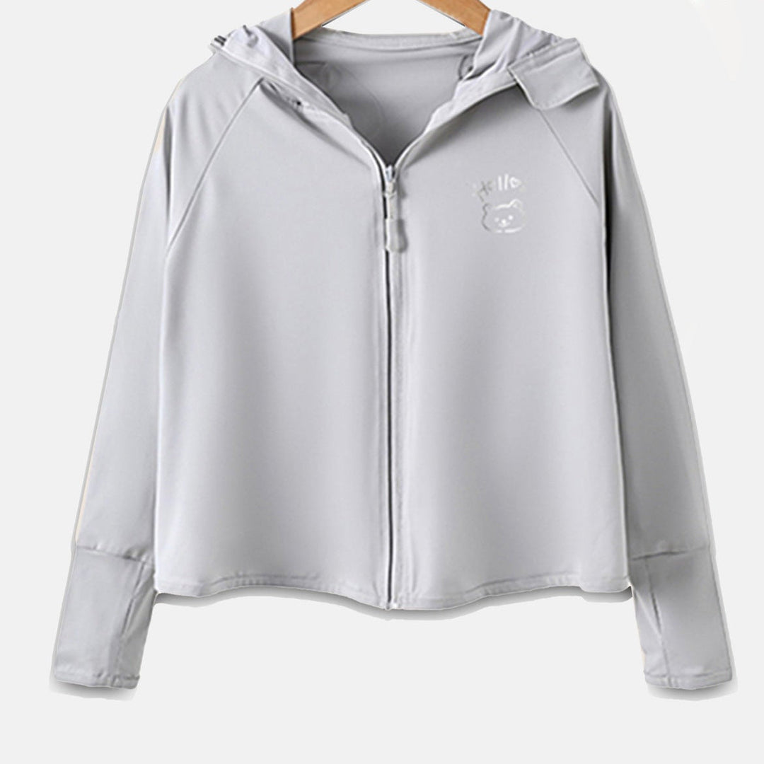Mädchen Übergangsjacke mit Kapuze und niedlichem Tiermotiv Echo Archiv