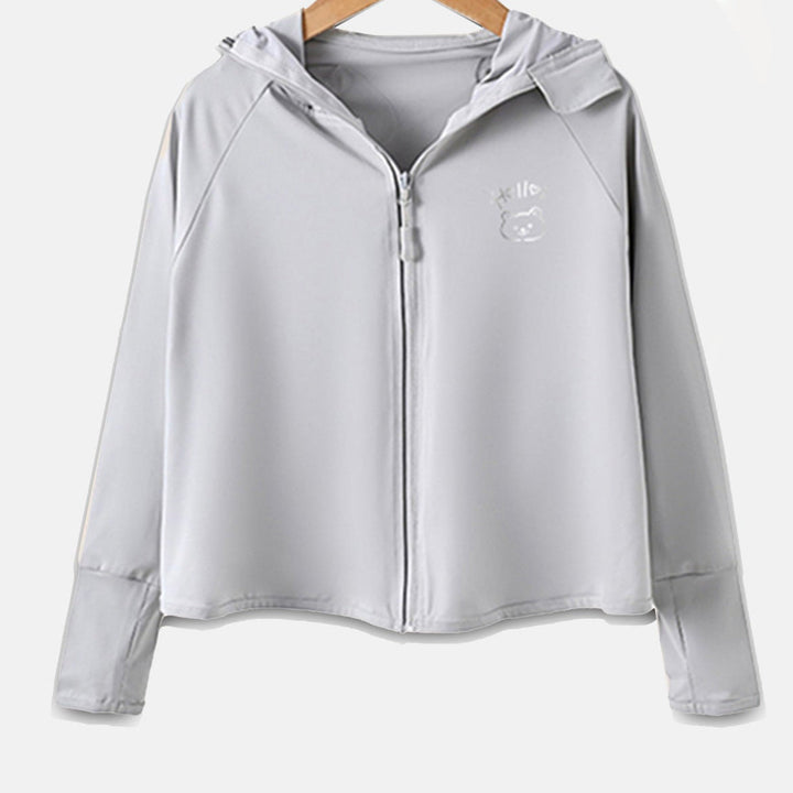 Mädchen Übergangsjacke mit Kapuze und niedlichem Tiermotiv Echo Archiv