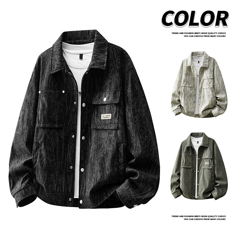 Herren Modische Cargo-Jacke mit praktischen Taschen Echo Archiv