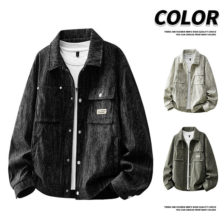 Herren Modische Cargo-Jacke mit praktischen Taschen Echo Archiv
