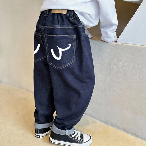 Unisex lässige Baggy-Jeans mit einzigartigen Taschen Echo Archiv