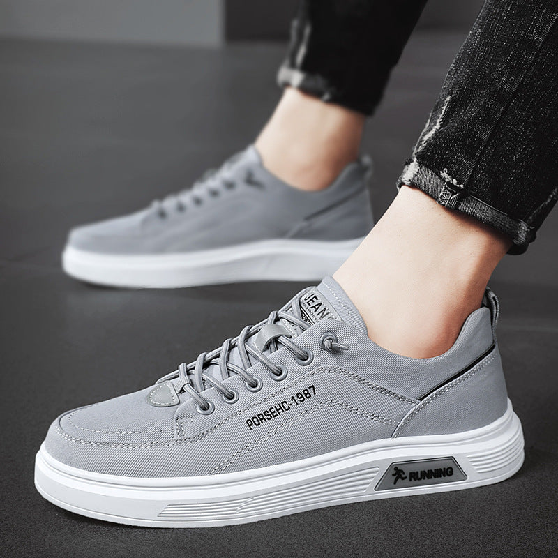 Unisex leichte Canvas-Sneaker mit erhöhtem Plateau-Laufsohle und atmungsaktivem Textiloberteil – Norré