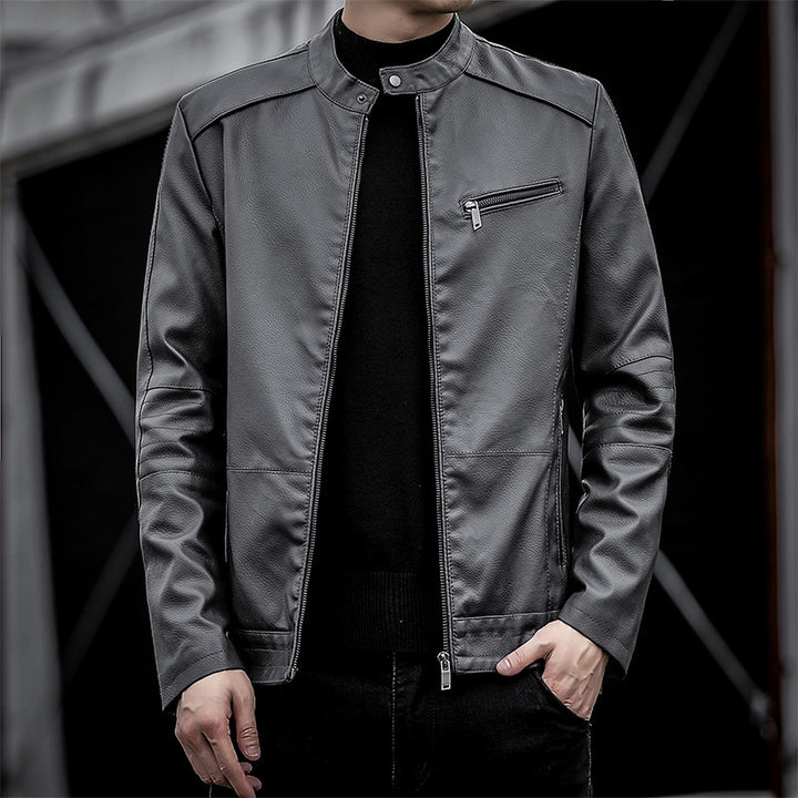 Herren Elegante Kunstlederjacke Echo Archiv