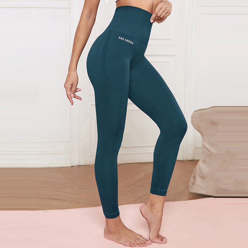 Damen Kompressions-Leggings mit hohem Bund und innovativer Struktur Echoarchiv