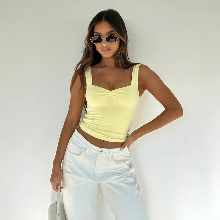 Damen Modisches Basic Top mit angenehmem Schnitt Echo Archiv