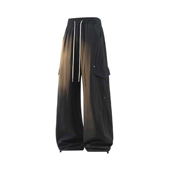 Damen Extraweite Cargo-Hose mit Tunnelzugbund, Klappentaschen und verstellbarem Beinabschluss Echo Archiv