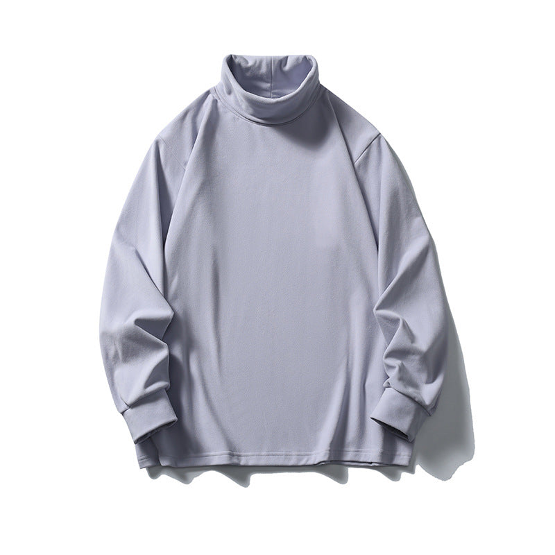 Unisex Oversize-Halbrollkragenpullover aus feinem Jersey mit Raglanärmeln und gerippten Bündchen Echo Archiv